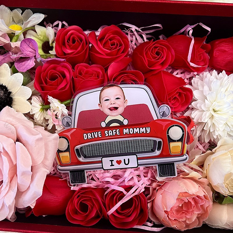 Personalized Kids Photo Visor Clip Car Ornament