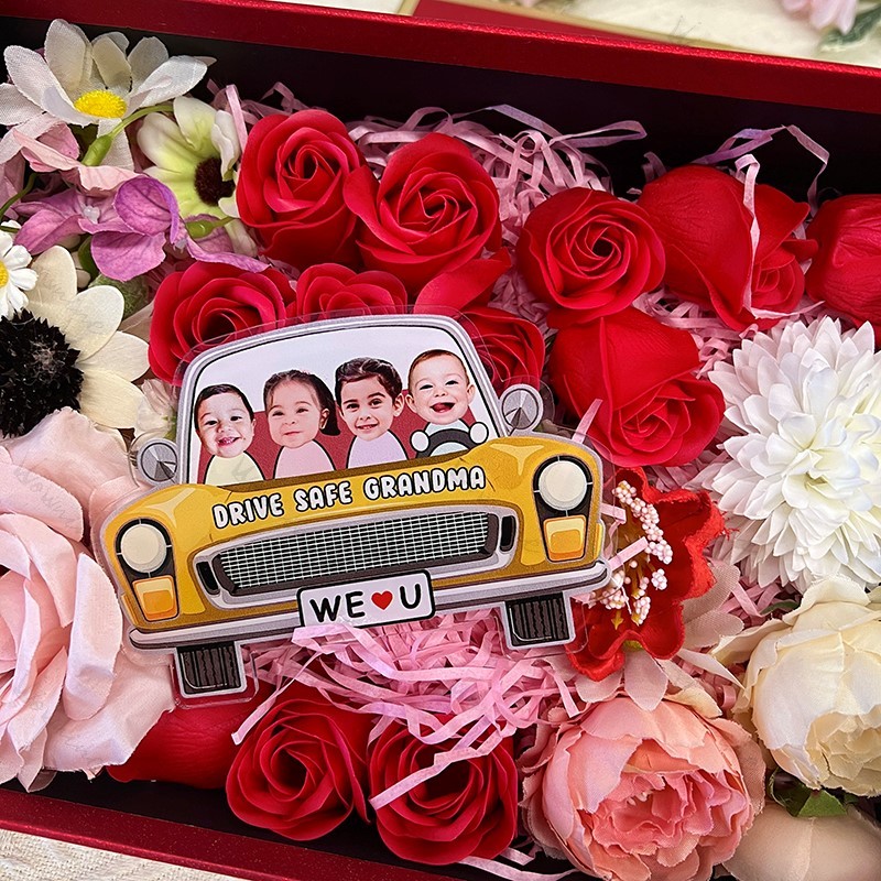 Personalized Kids Photo Visor Clip Car Ornament