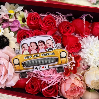 Personalized Kids Photo Visor Clip Car Ornament