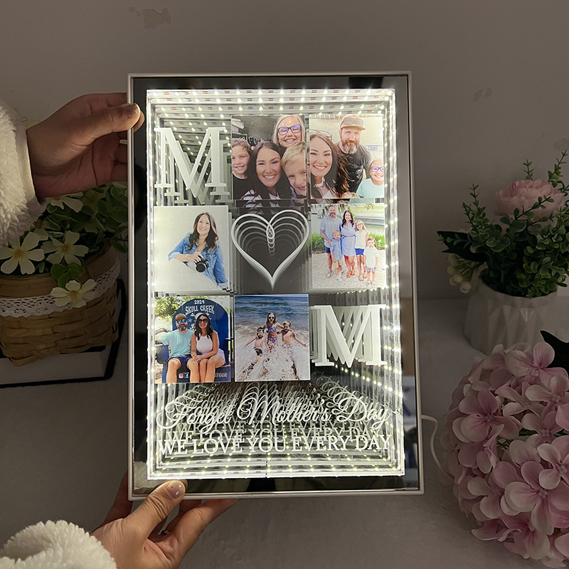 Custom Photo Infinity Mirror Light Box
