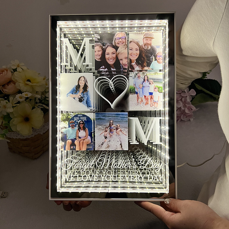 Custom Photo Infinity Mirror Light Box