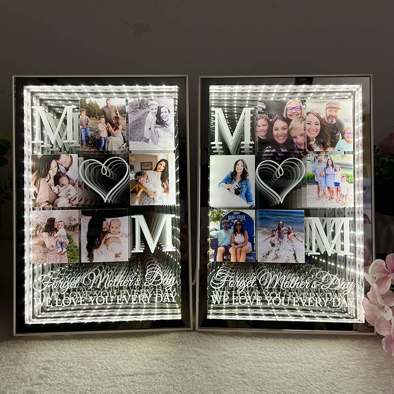 Custom Photo Infinity Mirror Light Box