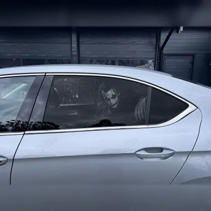 Horror Car Window Decals | Creepy Backseat Passenger(Universal Fit)—Halloween Series