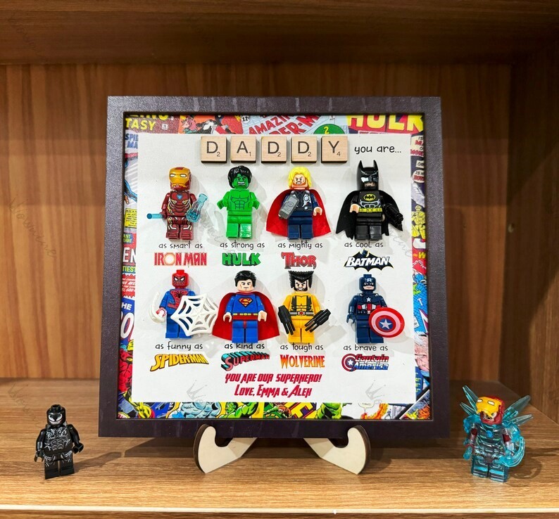 Super Hero Signs - Custom Super Father Gift Frame