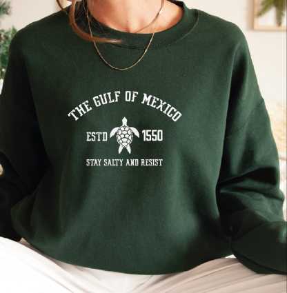 Gulf of Mexico Estd 1550 Sweatshirt Hoodie, Stay Salty and Resıs Mexico Sweatshirt