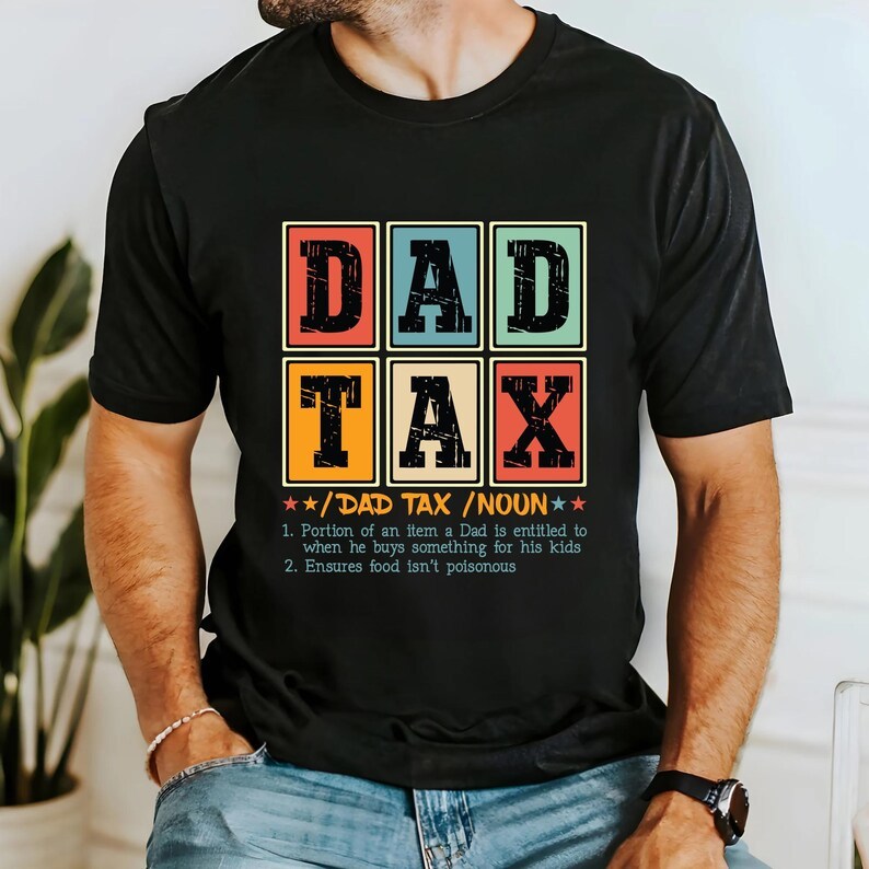 Dad Tax Fathers Day Raccoon Shirt,Jokes Tee