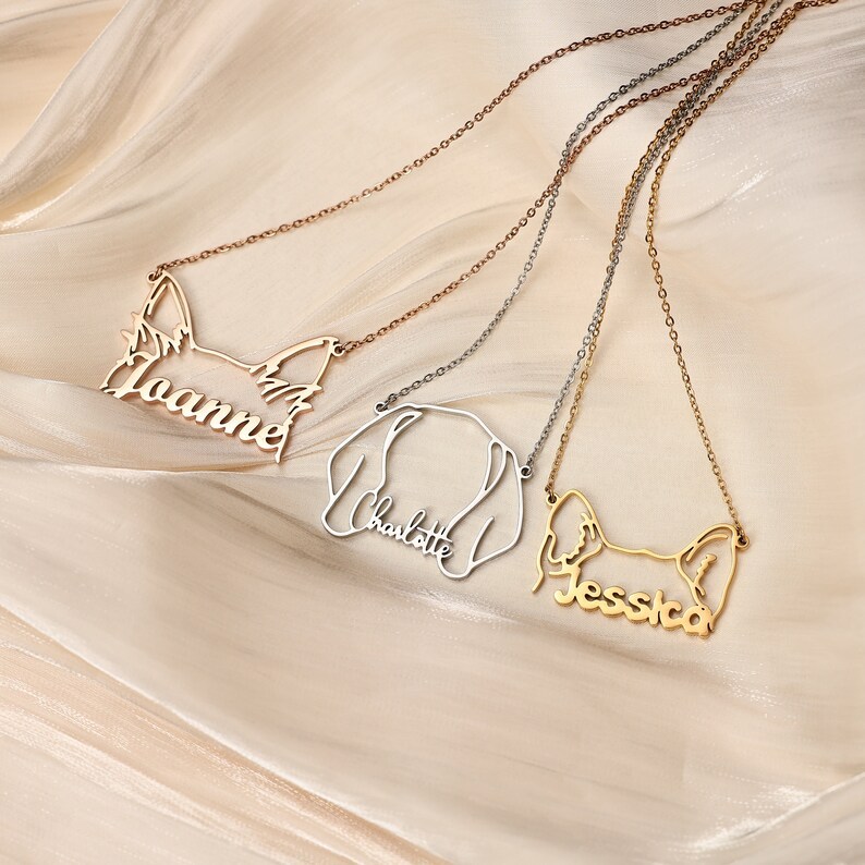 Personalized Pet Head Name Necklace?