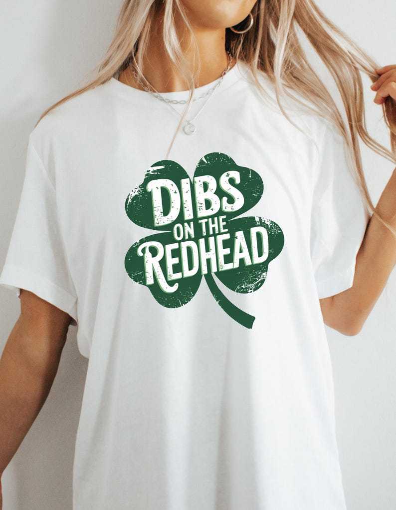 Dibs on the Readhead Unisex Softstyle T-Shirt, St Patricks Day Tee
