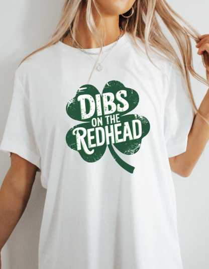 Dibs on the Readhead Unisex Softstyle T-Shirt, St Patricks Day Tee