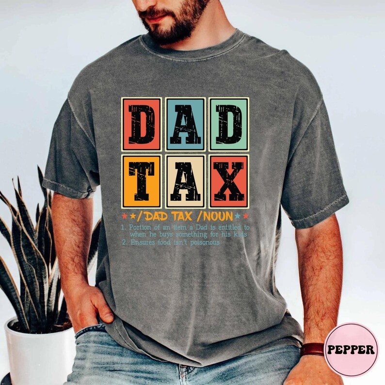 Dad Tax Fathers Day Raccoon Shirt,Jokes Tee