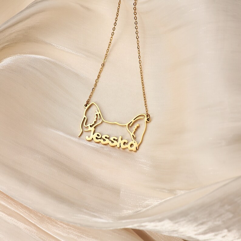 Personalized Pet Head Name Necklace?