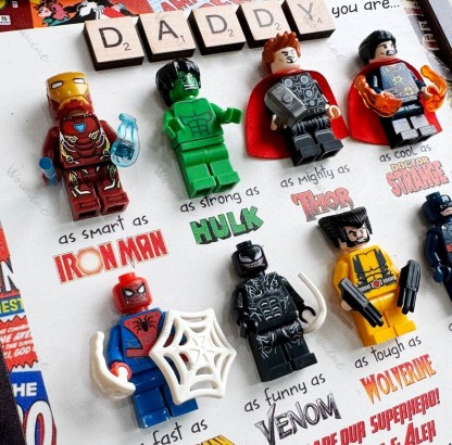 Super Hero Signs - Custom Super Father Gift Frame