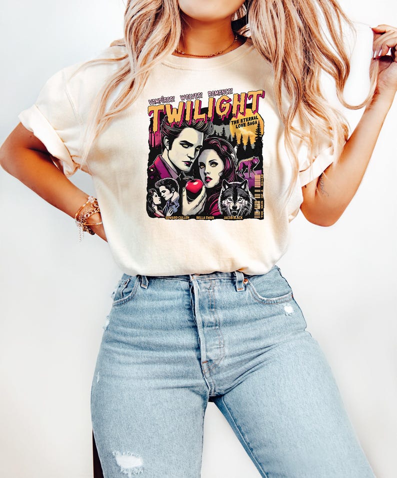 “Pink Twilight Romance” Iconic Character Tee