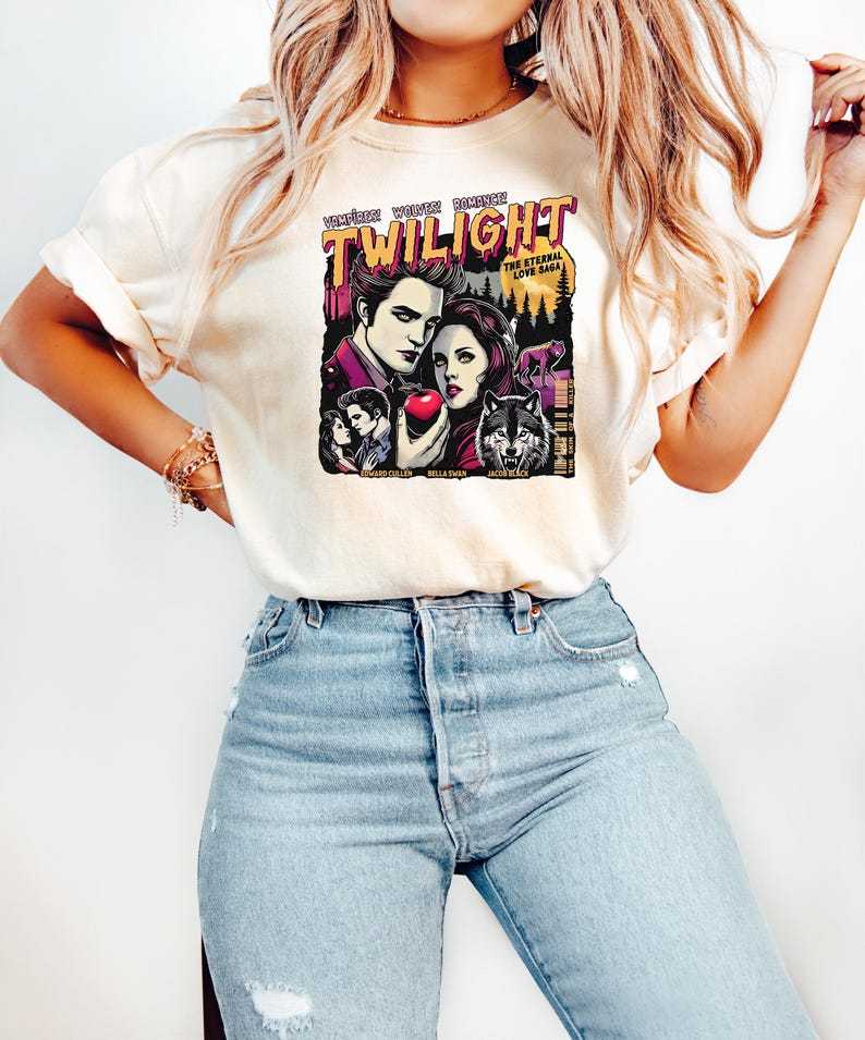 “Pink Twilight Romance” Iconic Character Tee