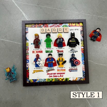 Super Hero Signs - Custom Super Father Gift Frame