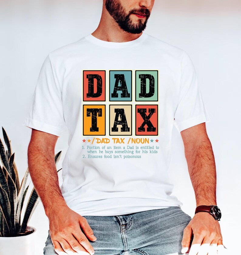 Dad Tax Fathers Day Raccoon Shirt,Jokes Tee