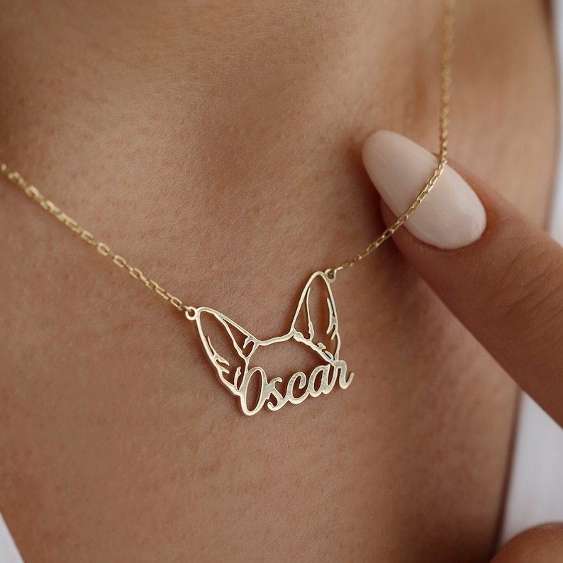 Personalized Pet Head Name Necklace?