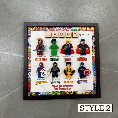 Super Hero Signs - Custom Super Father Gift Frame