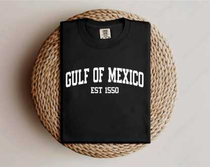 Gulf of Mexico Est 1550 T-Shirt, Subtle Anti-Trump Gulf Coast Tee