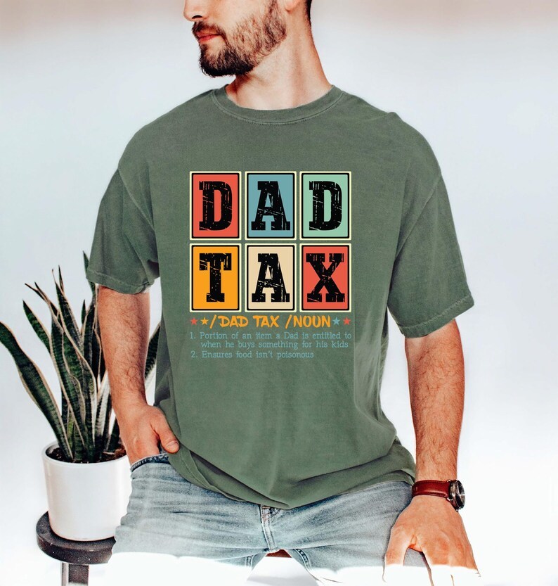 Dad Tax Fathers Day Raccoon Shirt,Jokes Tee