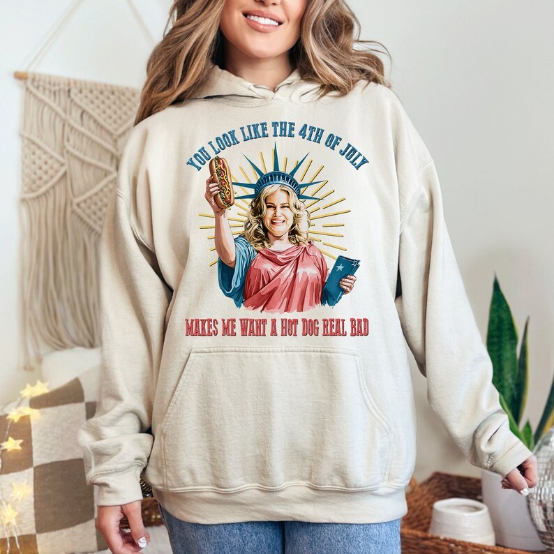 Funny 4th July Shirt, You Look Like The 4th Of July Make Me Want A Hot Dog Real Bad