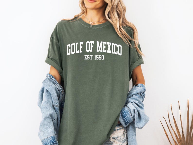 Gulf of Mexico Est 1550 T-Shirt, Subtle Anti-Trump Gulf Coast Tee