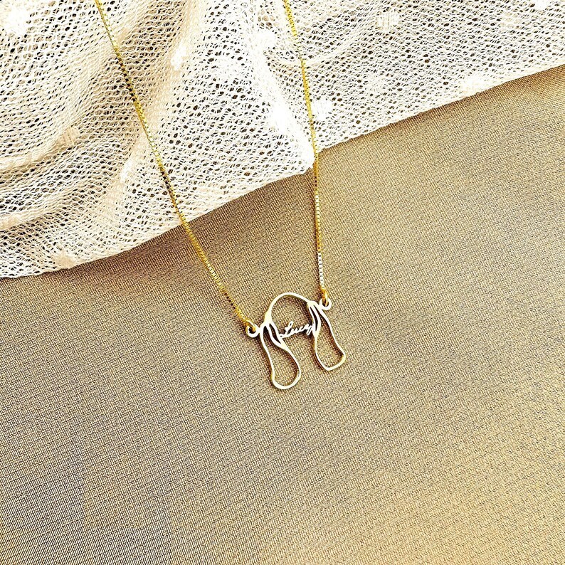 Personalized Pet Head Name Necklace?