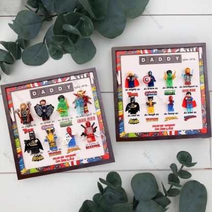 Super Hero Art - Custom Super Dad Gift Frame
