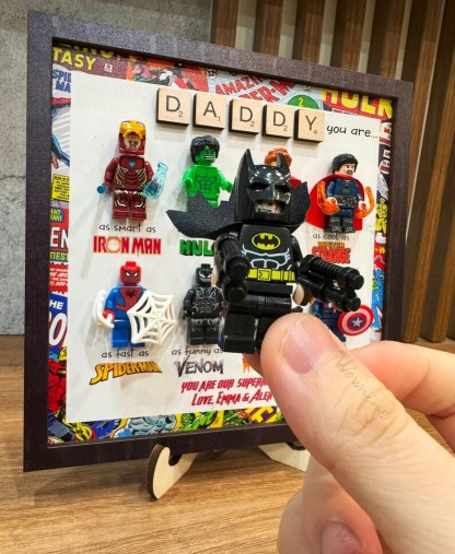 Super Hero Signs - Custom Super Father Gift Frame