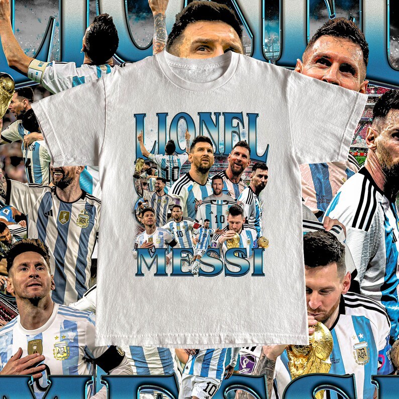Vintage Argentinian No. 10 Soccer Legend Graphic T-Shirt