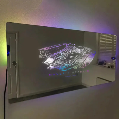 Maverik Stadium Mirror Light-Gifts For Sports Lovers、Utah State Aggies、NCAA