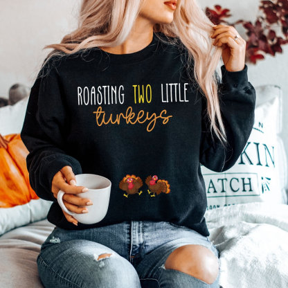 Thanksgiving Fall Pregnancy Announcement Sweatshirt