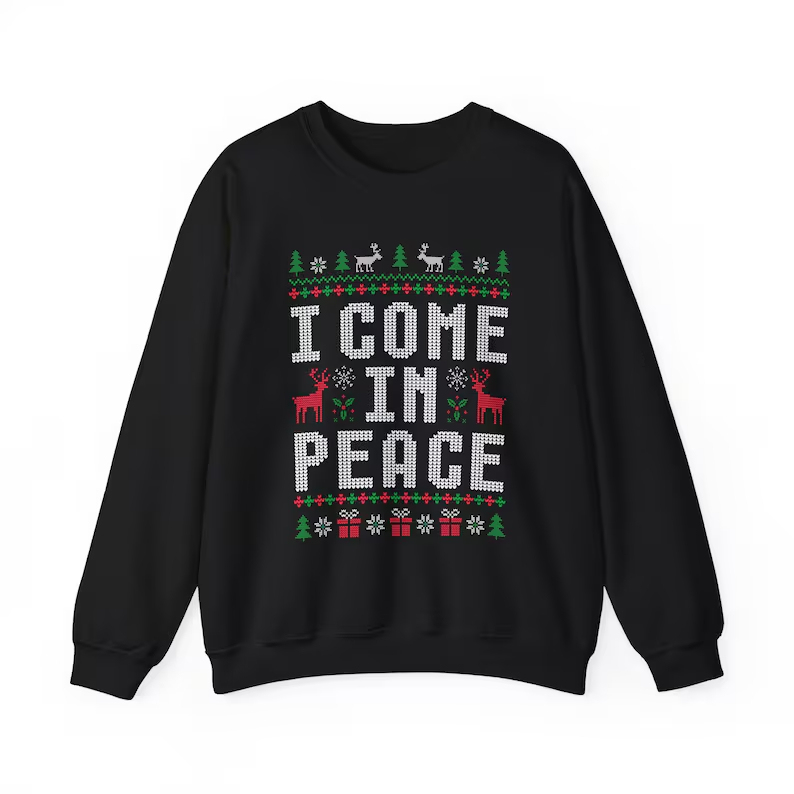 Funny ugly Christmas sweatshirts for couples