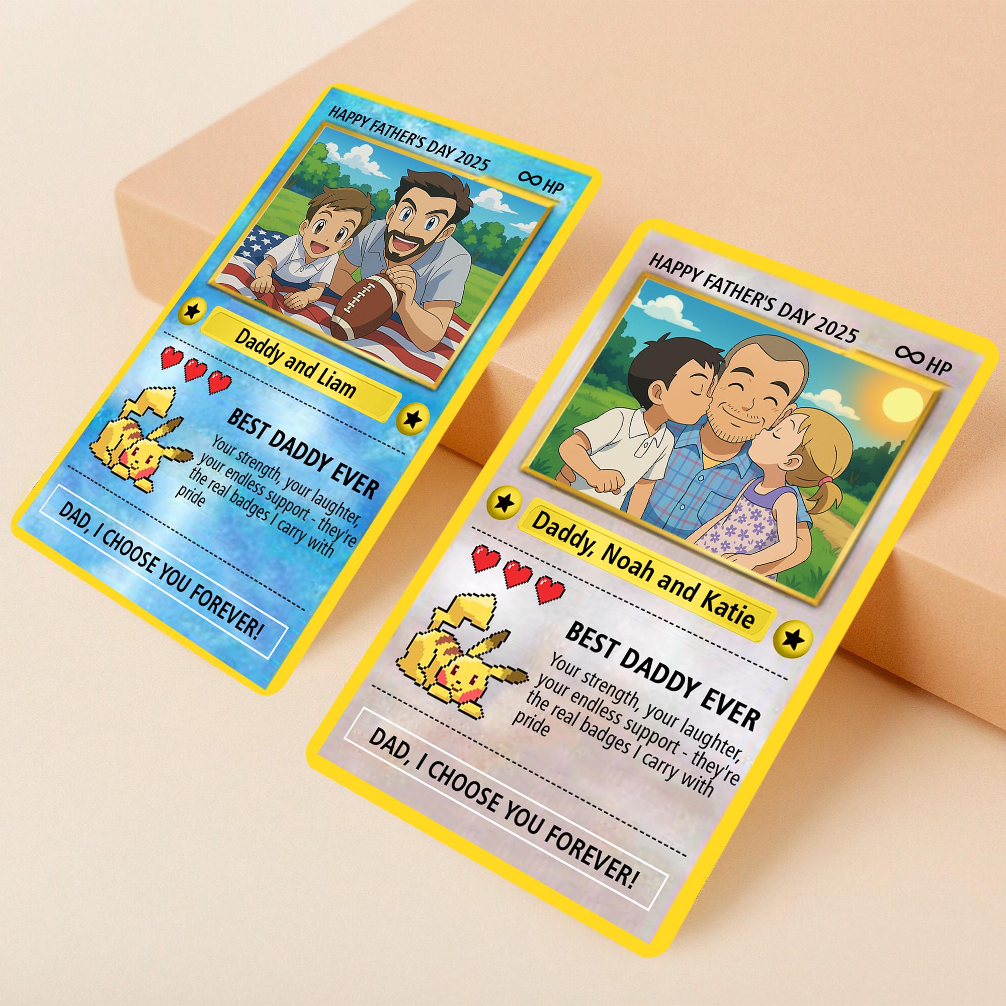 Custom Anime Photo Father's Day Card