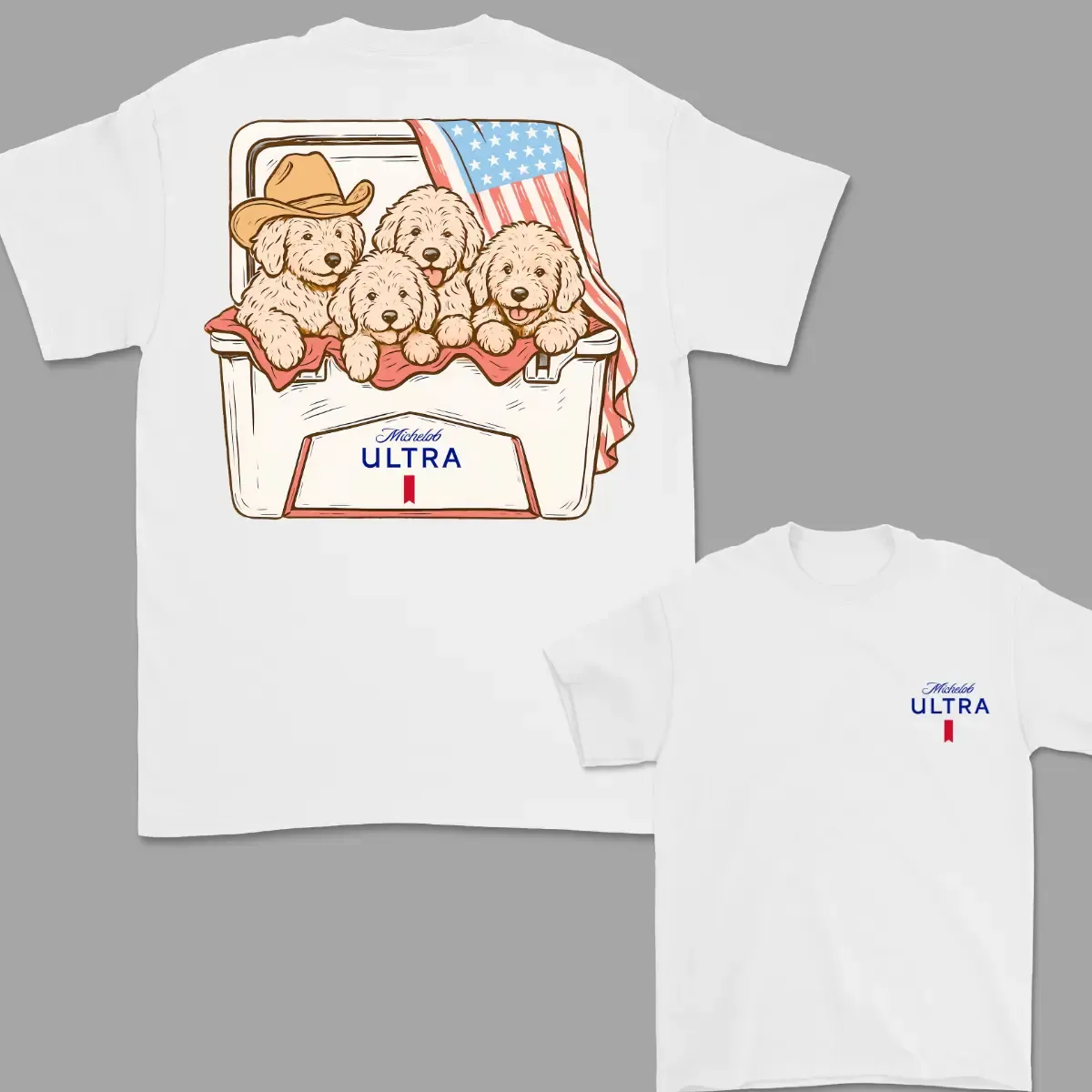 4th Of July T-Shirt Goldendoodle T-shirt