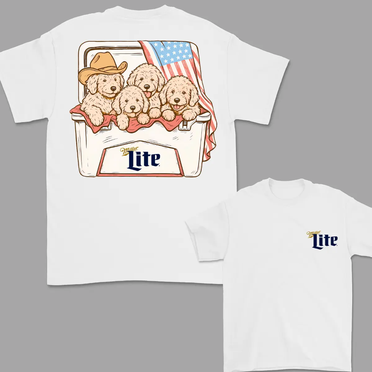 4th Of July T-Shirt Goldendoodle T-shirt