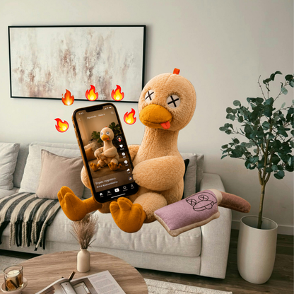 Magnetic Anti-Stress Duck Plush – Viral Meme Desk Toy