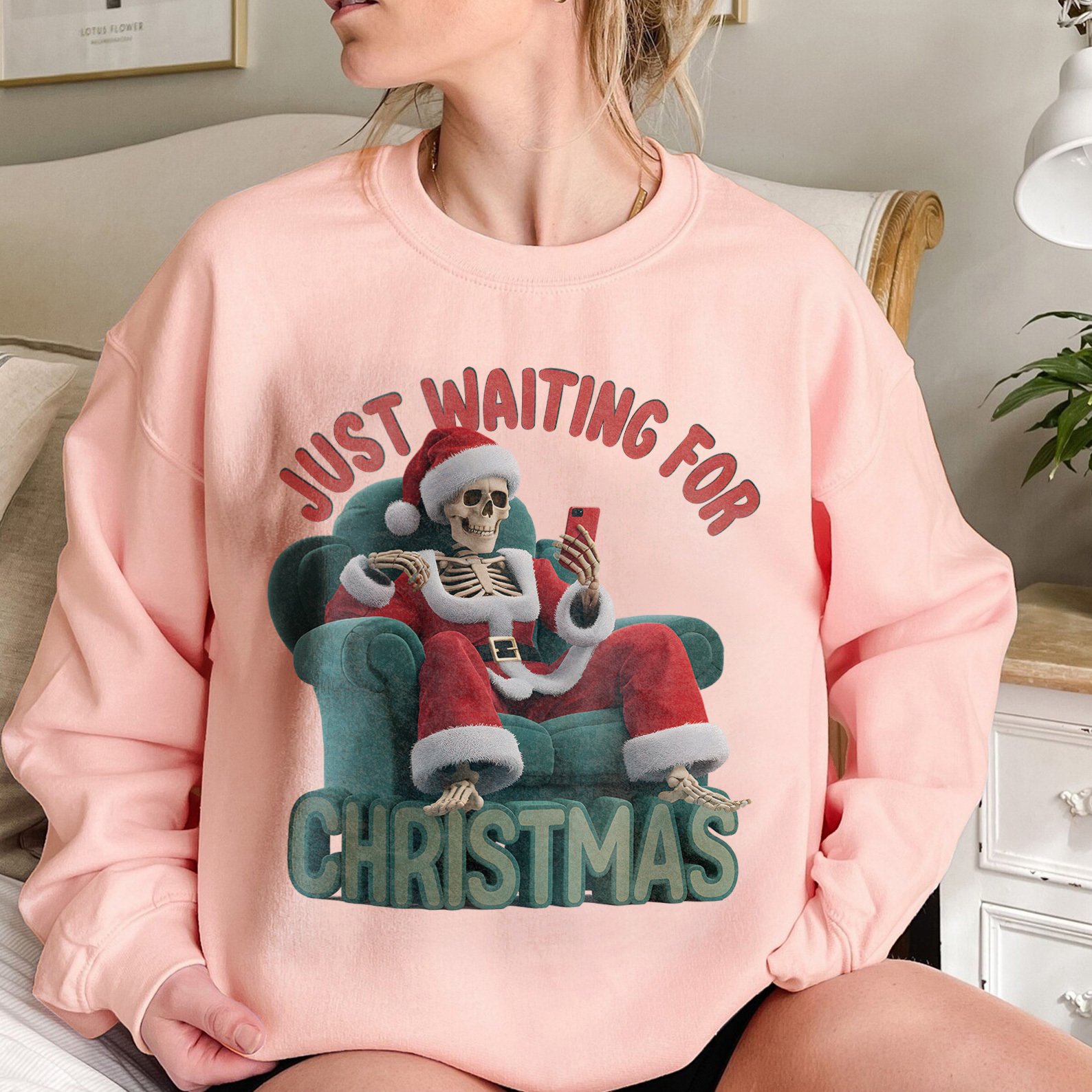 Just Waiting For Christmas Sweatshirt
