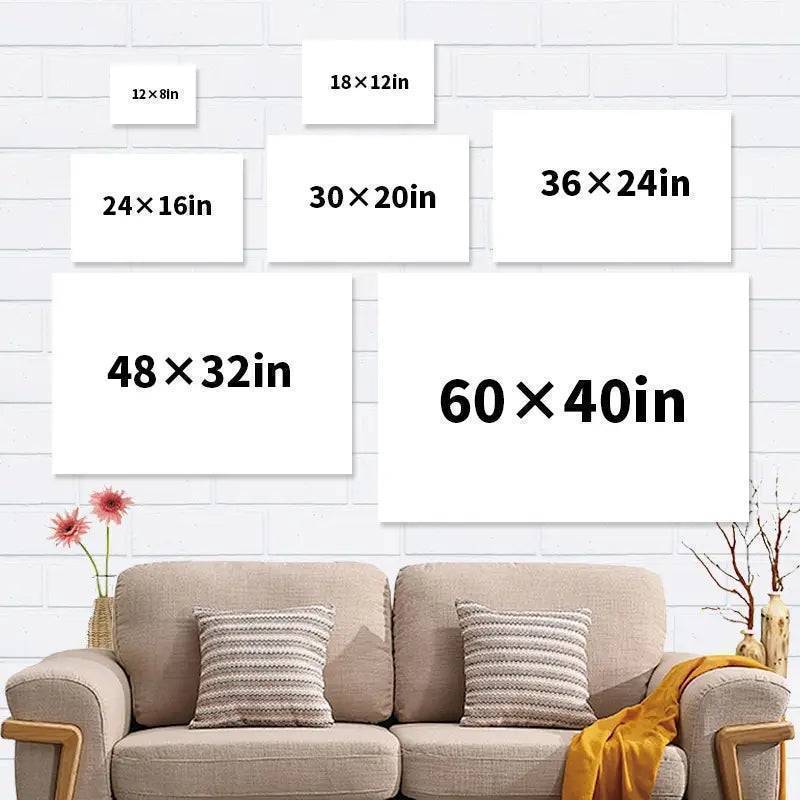 Personalized Birth Month Flower Gift for Grandma or Mom - Beautiful Poster or Canvas