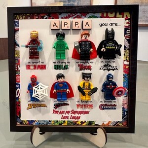 Super Hero Signs - Custom Super Father Gift Frame