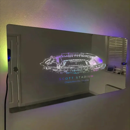 Scott Stadium(Virginia)  Mirror Light-Gifts For Sports Lovers、Virginia Cavaliers、NCAA