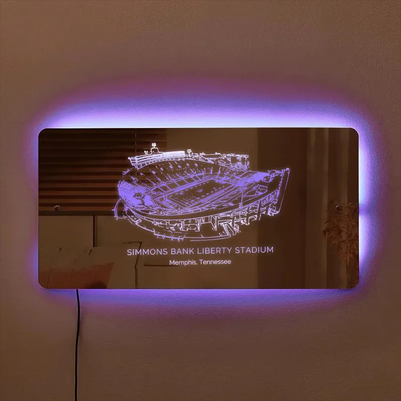 Simmons Bank Liberty Stadium Mirror Light-Gifts For Sports Lovers、Memphis Tigers 、Memphis 901 FC、Memphis Oilers、Tennessee
