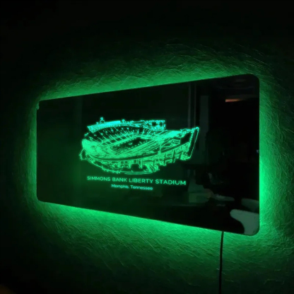 Simmons Bank Liberty Stadium Mirror Light-Gifts For Sports Lovers、Memphis Tigers 、Memphis 901 FC、Memphis Oilers、Tennessee