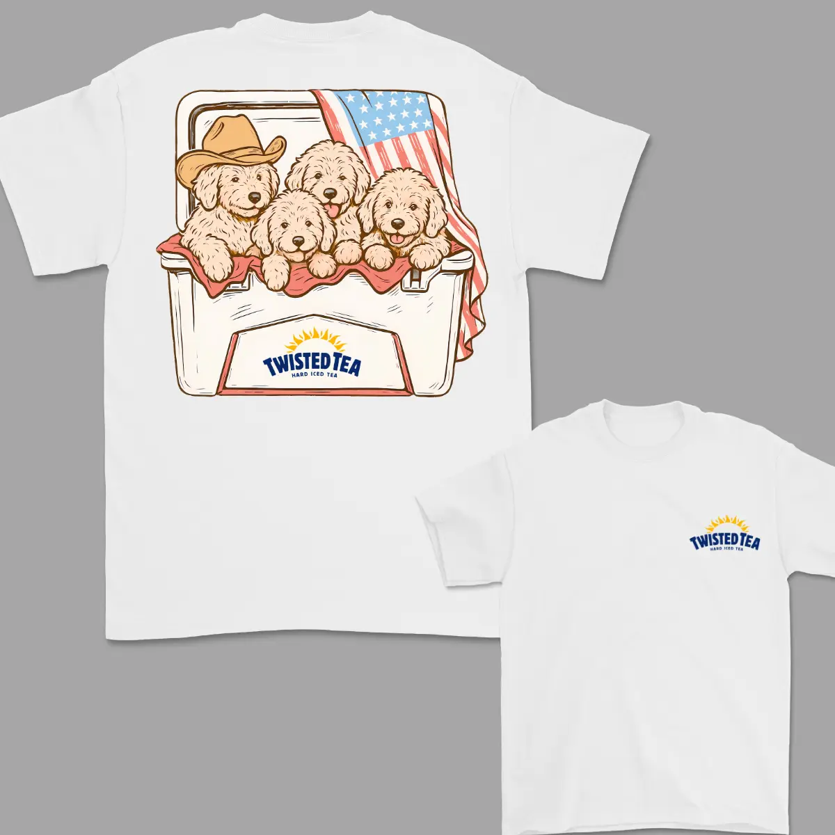 4th Of July T-Shirt Goldendoodle T-shirt