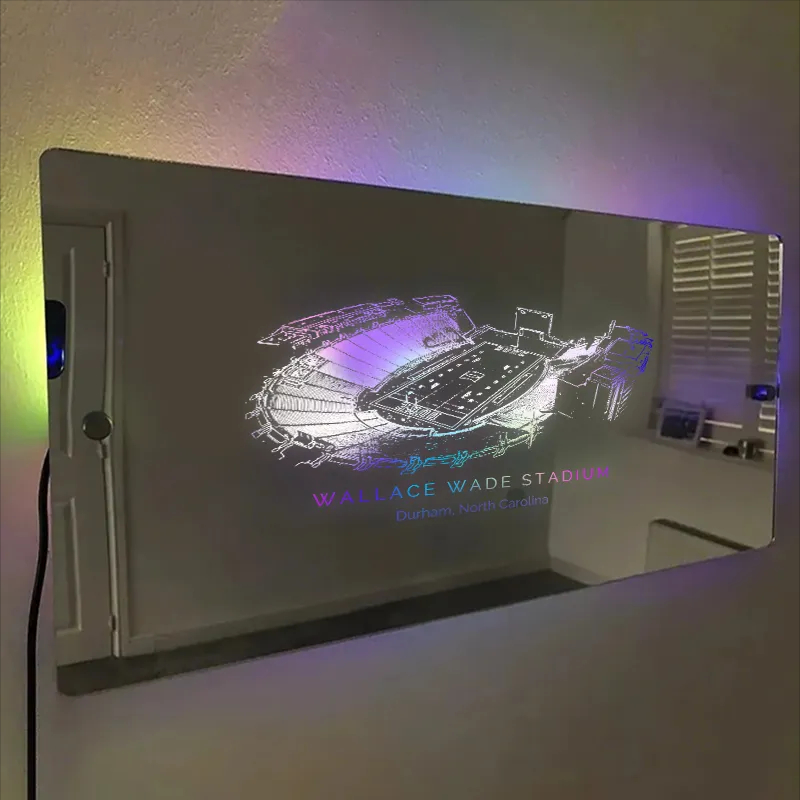 Wallace Wade Stadium Mirror Light-Gifts For Sports Lovers、Duke Blue Devils、NCAA、Duke University、North Carolina