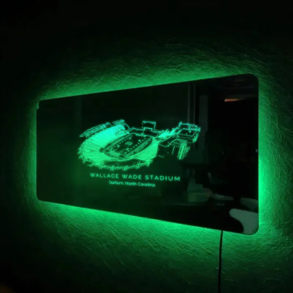 Wallace Wade Stadium Mirror Light-Gifts For Sports Lovers、Duke Blue Devils、NCAA、Duke University、North Carolina