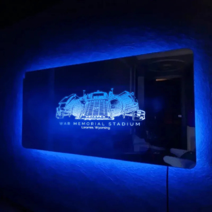 War Memorial Stadium Mirror Light-Gifts For Sports Lovers、Razorbacks、NCAA、Arkansas