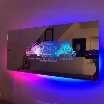 War Memorial Stadium Mirror Light-Gifts For Sports Lovers、Razorbacks、NCAA、Arkansas