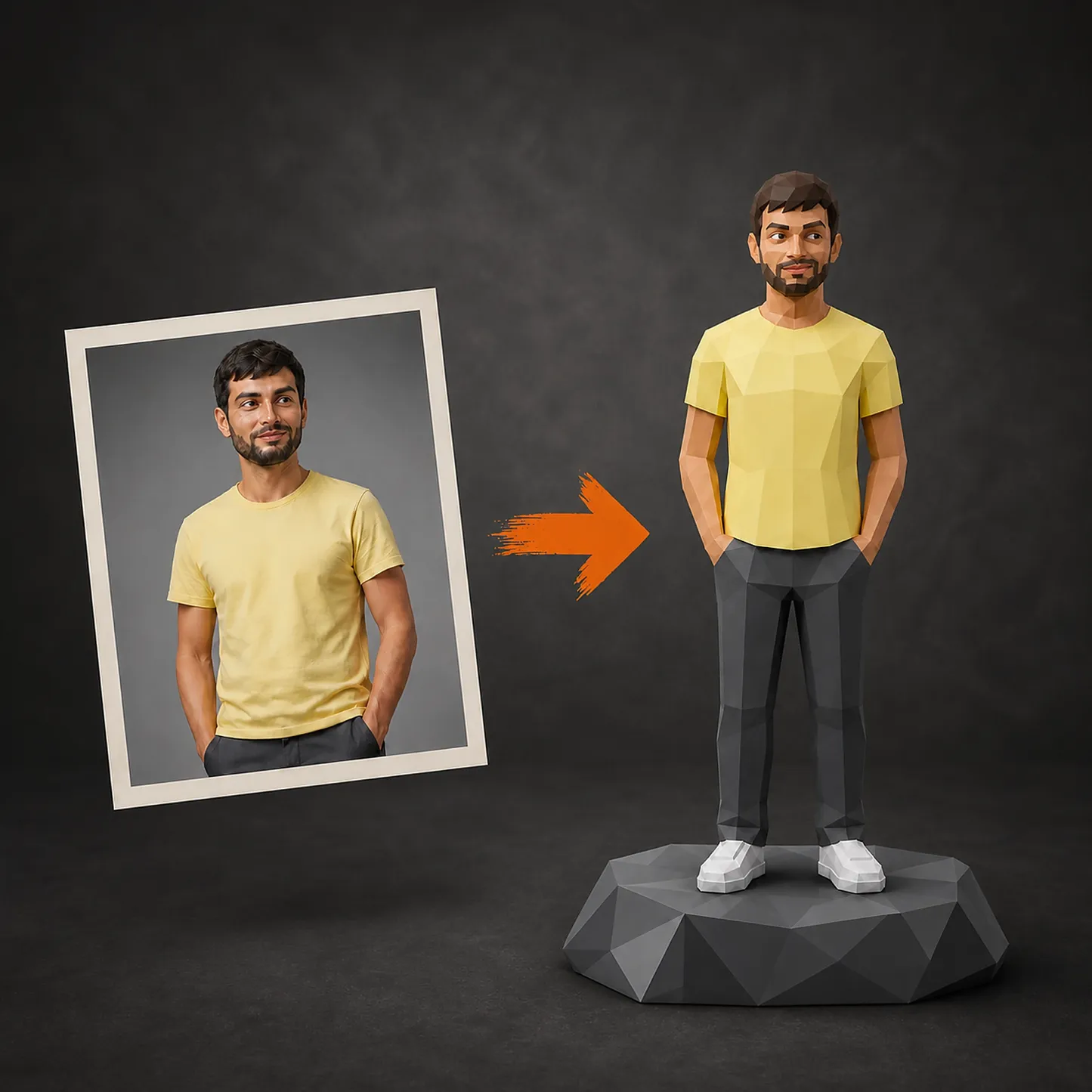 Custom LOW POLY Figurine – Personalized 3D Avatar