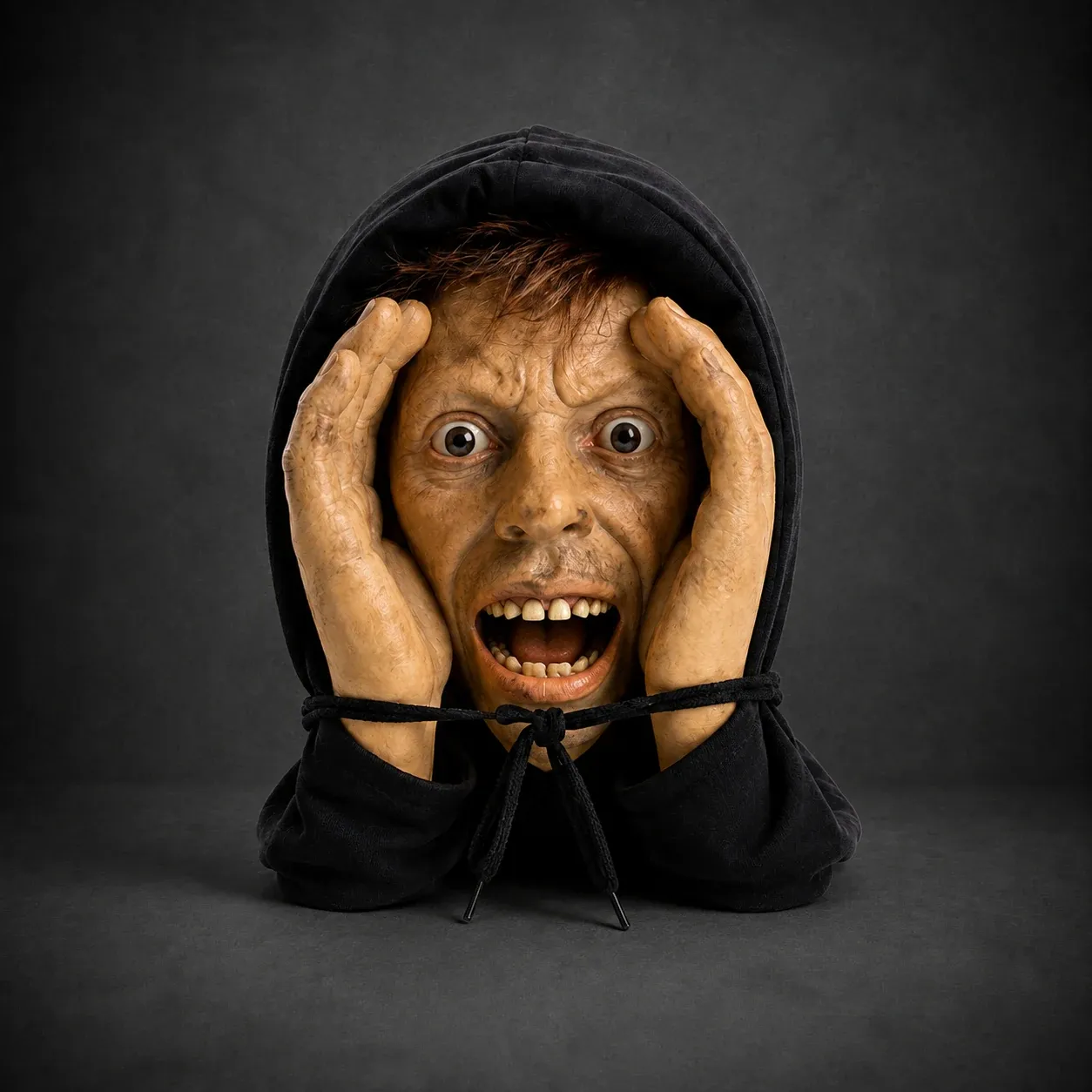 Peeper Scare Halloween Window Peeper – Real Head Scale Prank Prop
